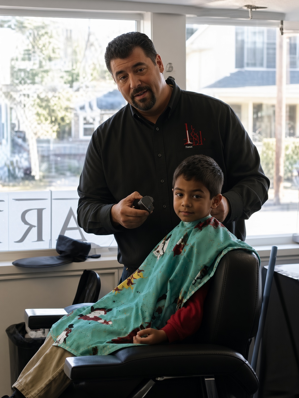 Kids welcome at Richards Barber Shop